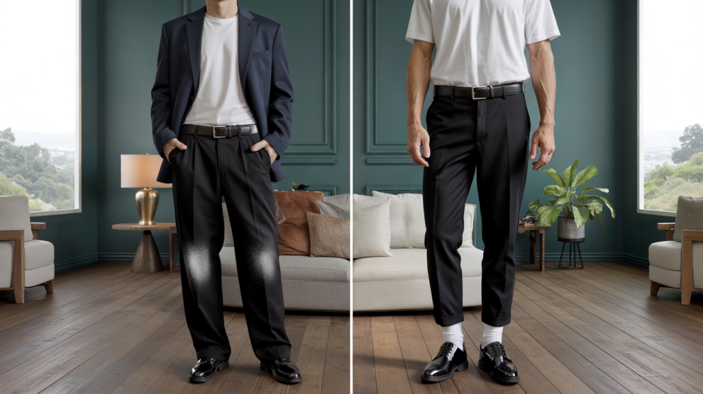 erreurs de style avec un pantalon noir