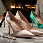 escarpins en satin femme