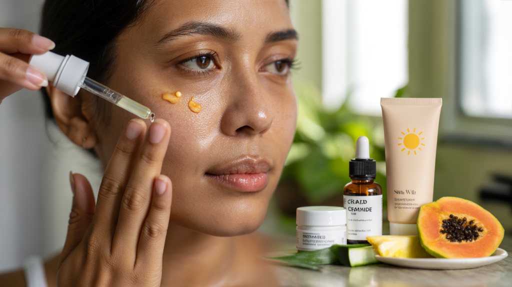 exfoliation douce visage