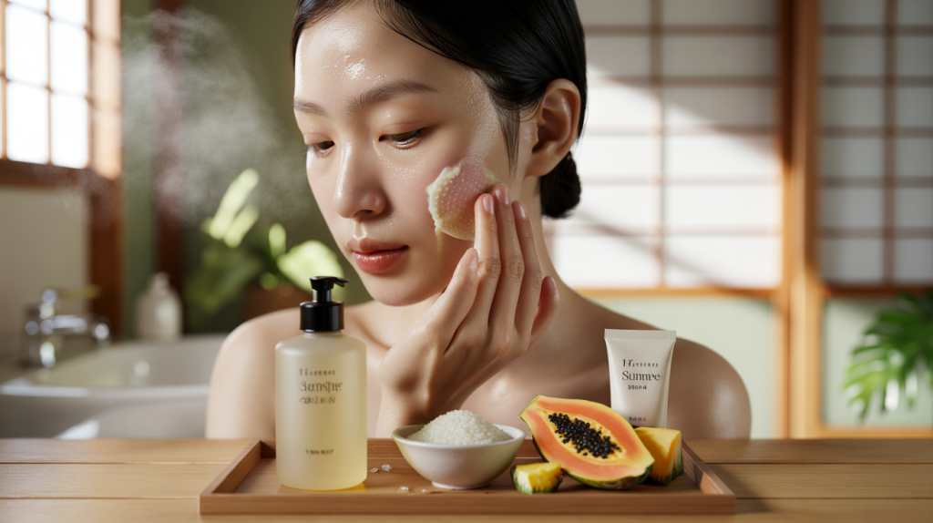 gommage enzymatique japonais