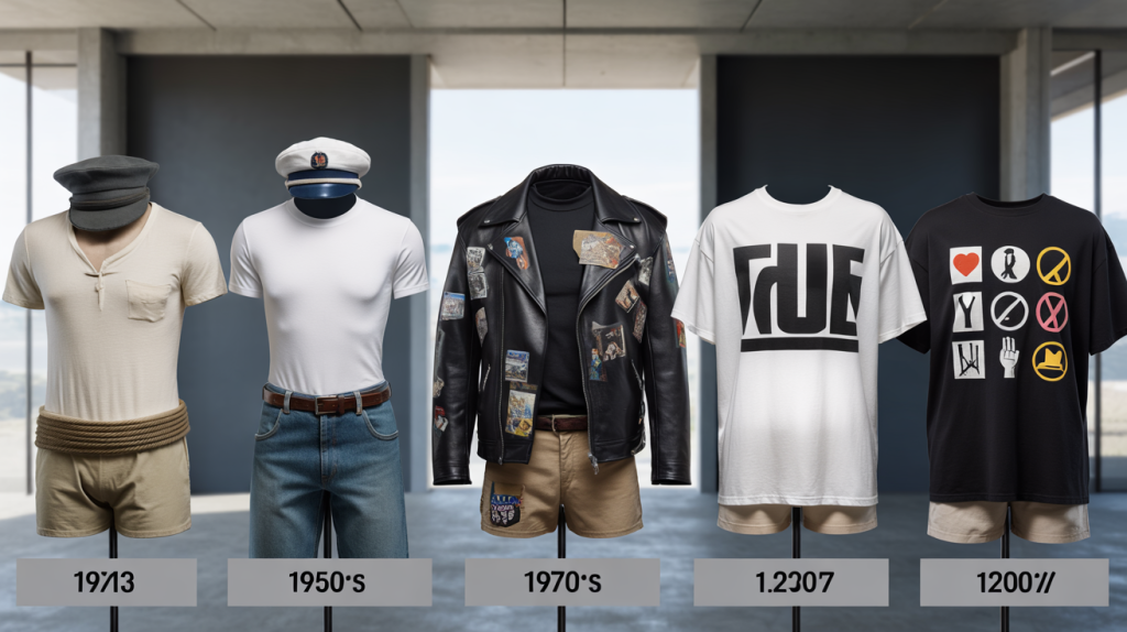 histoire du t-shirt à message