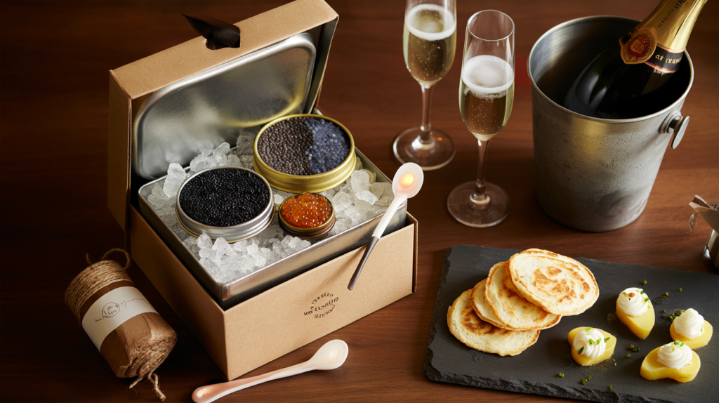 idées cadeaux caviar Noël 2025
