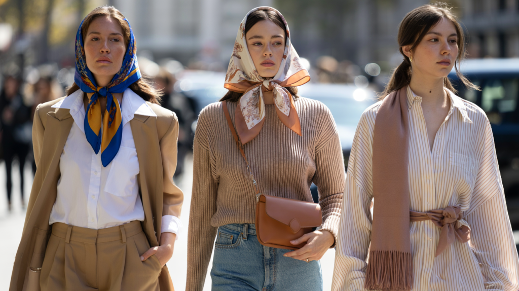 idées looks avec foulard cette saison