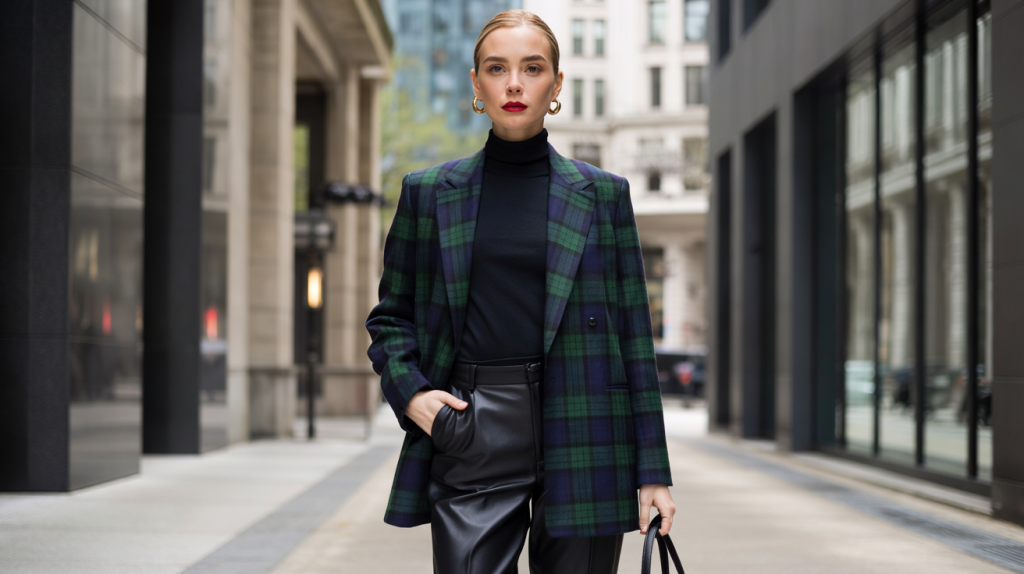 imprimé tartan chic femme