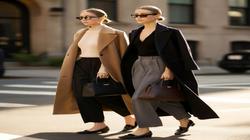 look Olsen Twins minimaliste chic