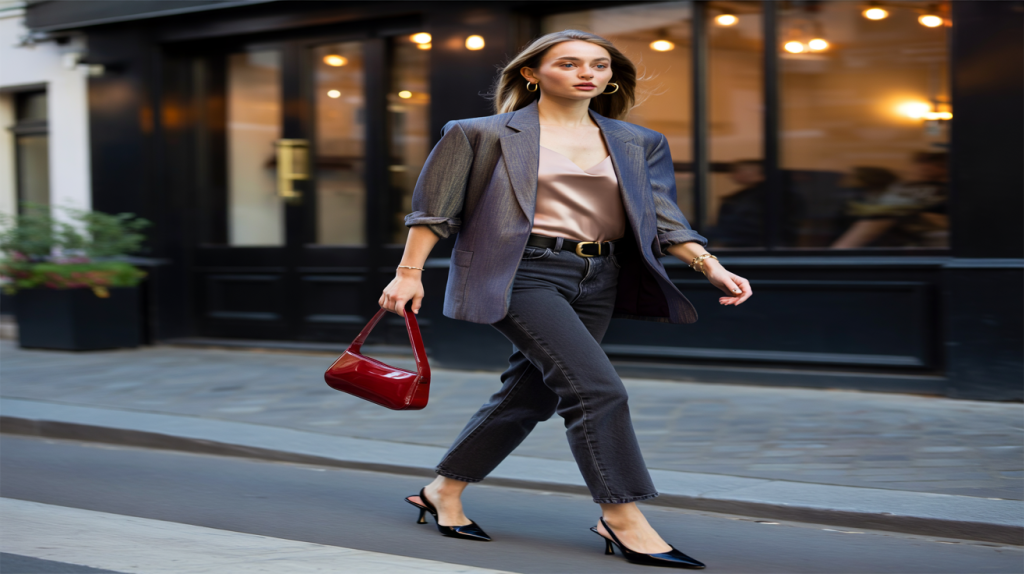 look de soirée décontracté chic femme