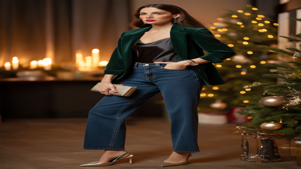 look jean fêtes de fin d'année