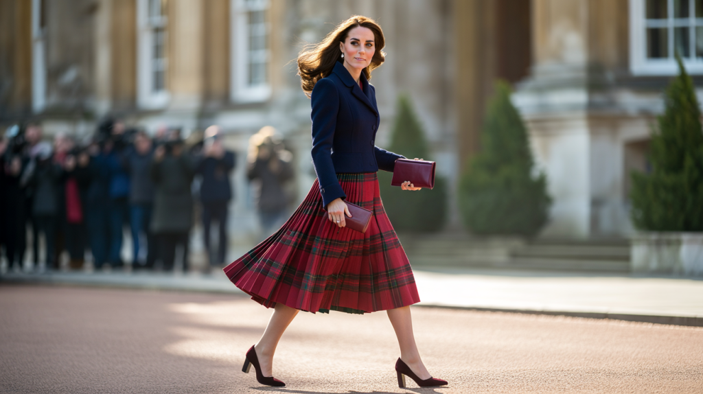look tartan Kate Middleton