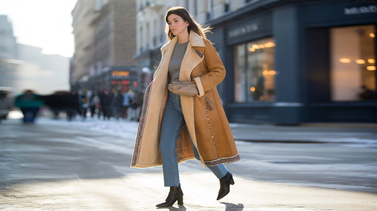 Afghan Shearling Coats Are Back: How to Master the “Manteau Peau Lainée” Look Now