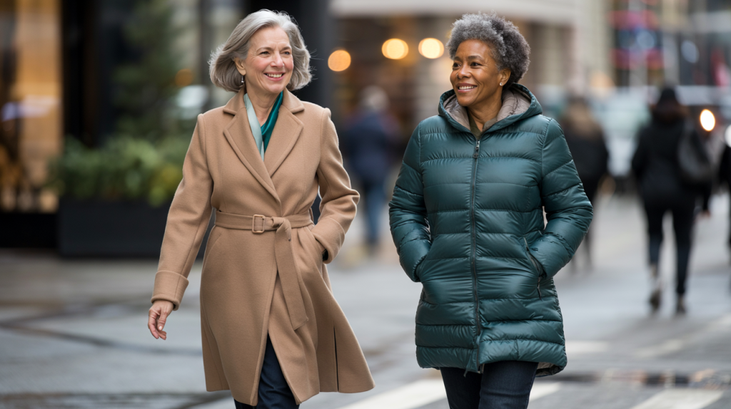 manteau tendance femme après 60 ans