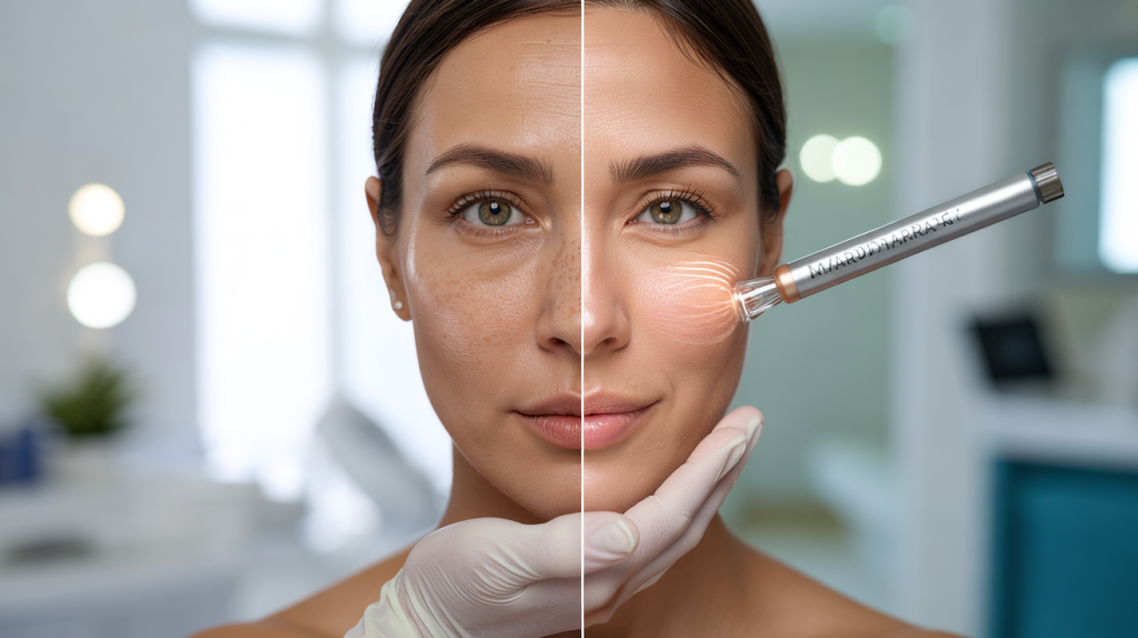 microdermabrasion avant après