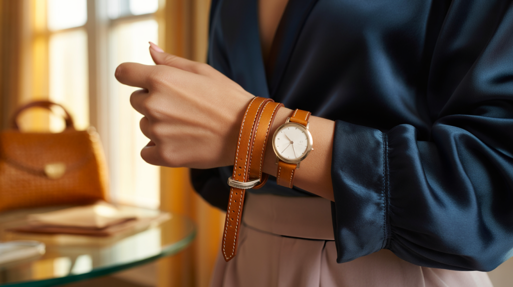 montre double tour femme