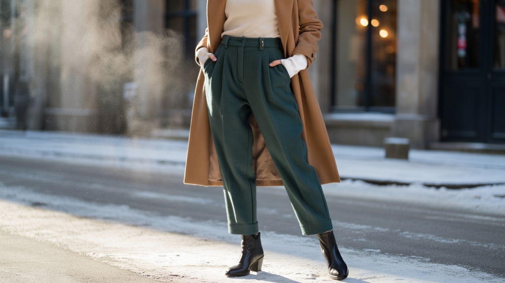 pantalon à pinces femme hiver
