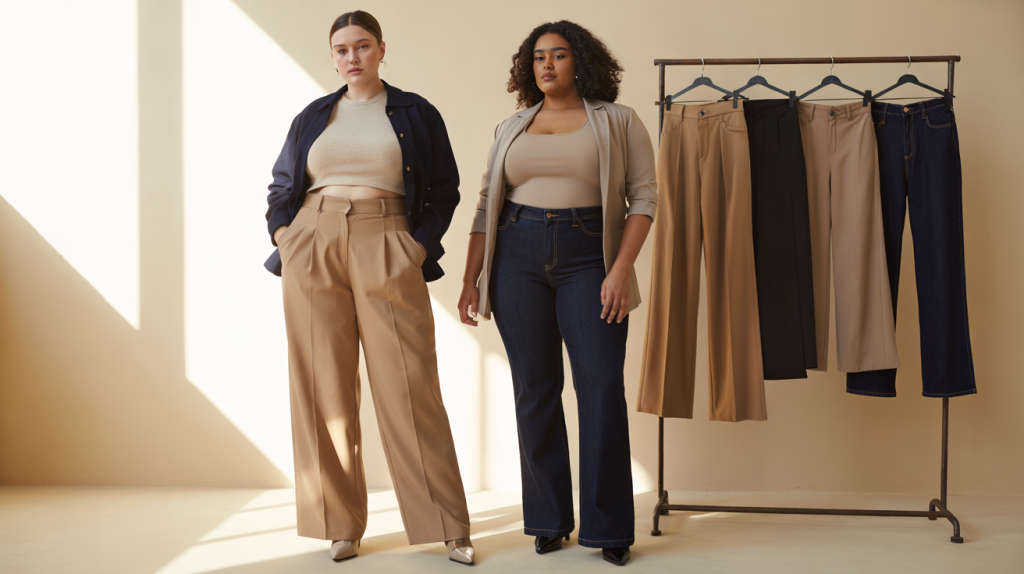 pantalon pour hanches larges Mango