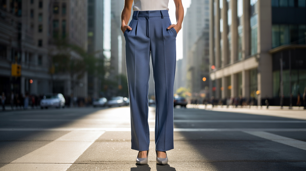 pantalon taille haute qui allonge les jambes