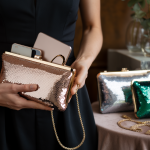 pochette à paillettes femme