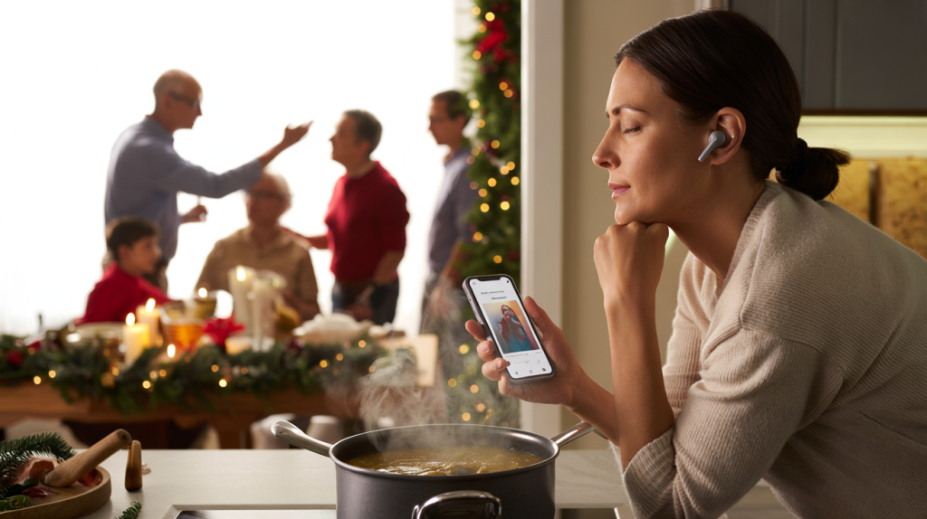 podcasts pour gérer les fêtes de famille