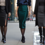 quelles bottes porter avec une jupe crayon