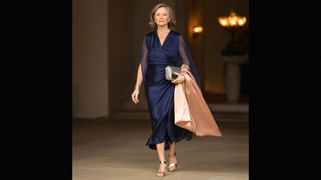 robe de soirée élégante femme 50 ans