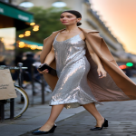 robe pailletée tendance