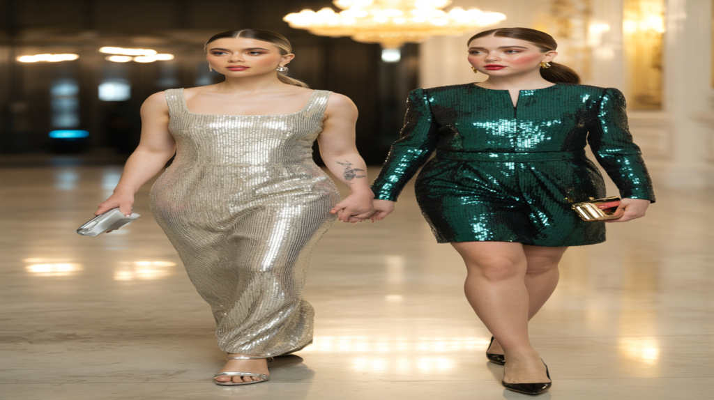 robe soirée paillettes