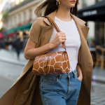 sac baguette imprimé girafe