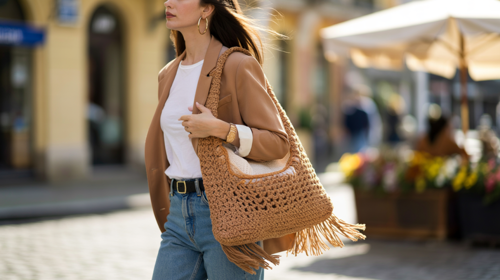 sac crochet boho femme