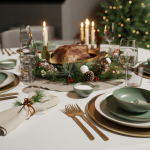 service de table de Noël