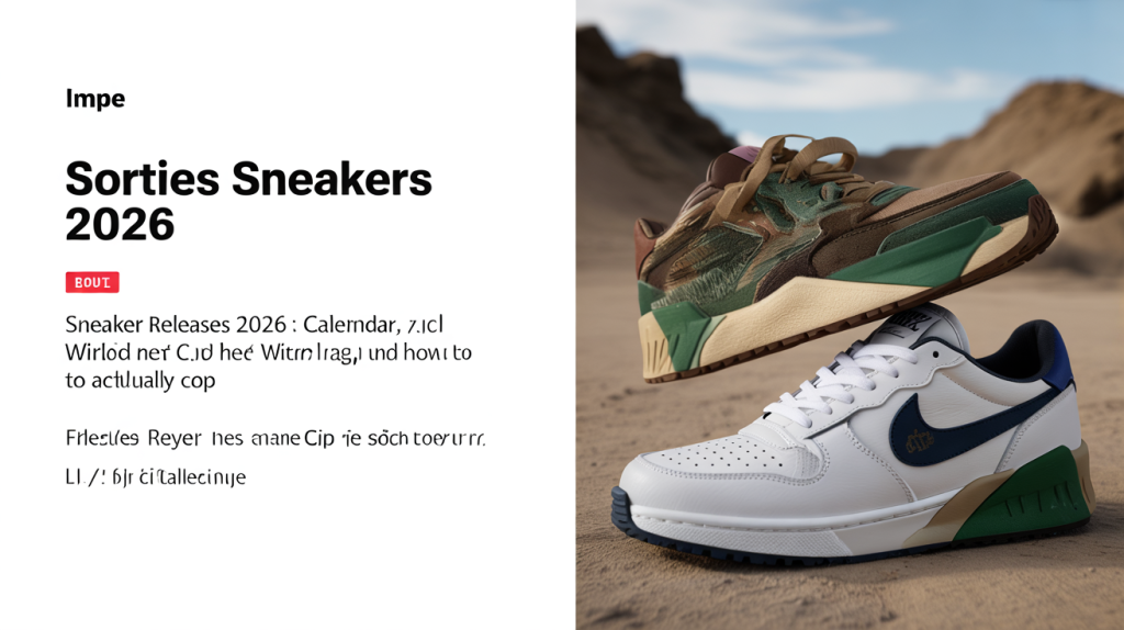 sorties sneakers 2026