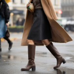 tendance bottes jupe droite automne hiver