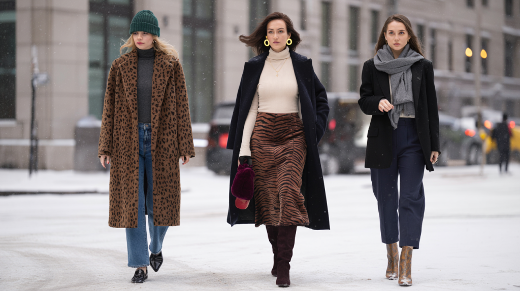 tendance mode hiver 2025 imprimé animalier