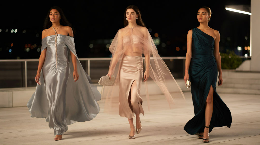 tendances robes longues fêtes 2025