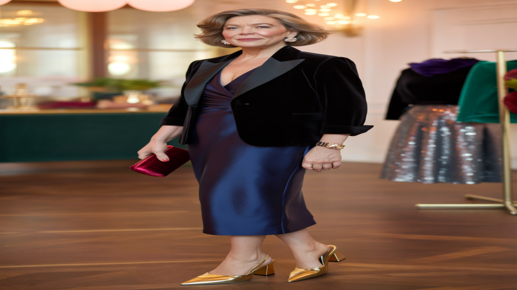 tenue de fête chic femme 50 ans