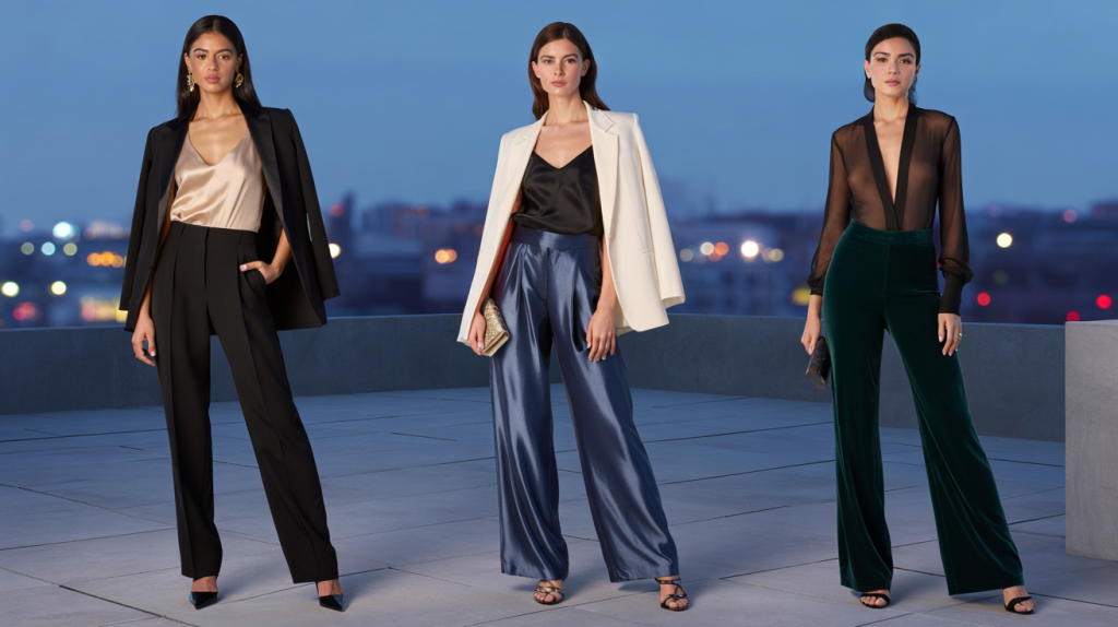 tenue de soirée pantalon femme