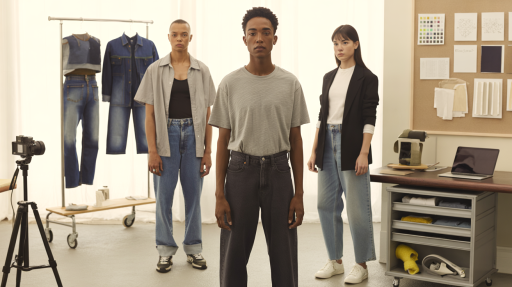 uniforme des designers jean et tee-shirt