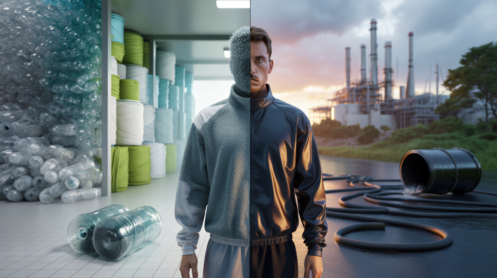 vêtements polyester recyclé vs polyester vierge